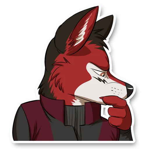 🤔 Стикер «Wolf Ezo» для Telegram