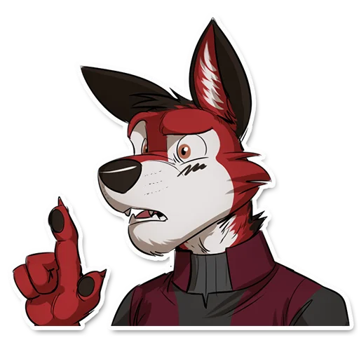 ❔ Стикер «Wolf Ezo» для Telegram