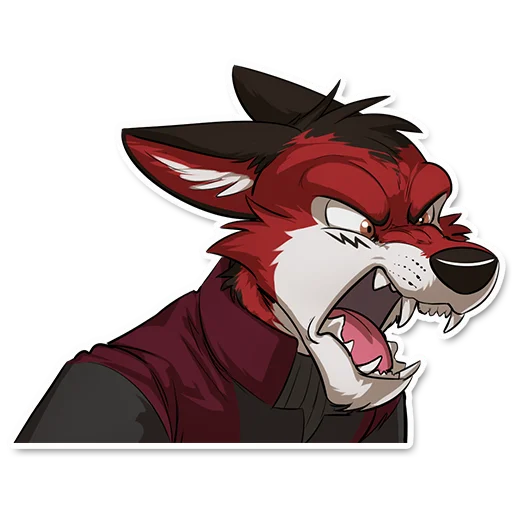 🤬 Стикер «Wolf Ezo» для Telegram