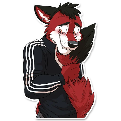 😳 Стикер «Wolf Ezo» для Telegram