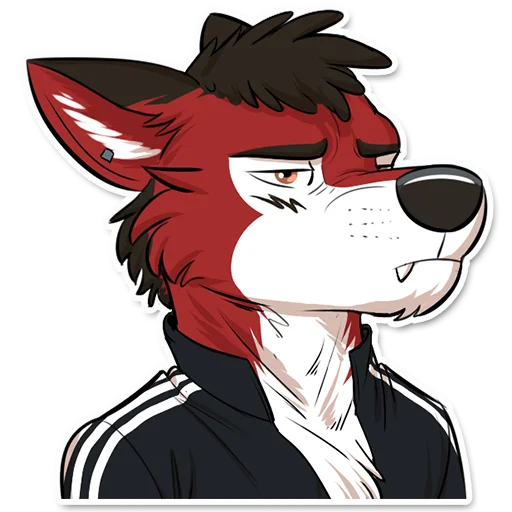 😑 Стикер «Wolf Ezo» для Telegram
