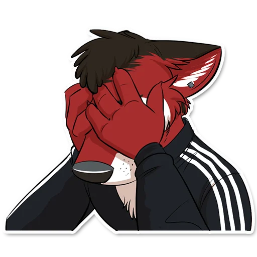 🌚 Стикер «Wolf Ezo» для Telegram