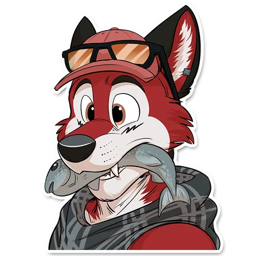 🐟 Стикер «Wolf Ezo» для Telegram