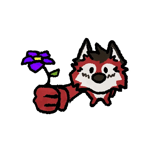 🌹 Стикер «Wolf Ezo» для Telegram