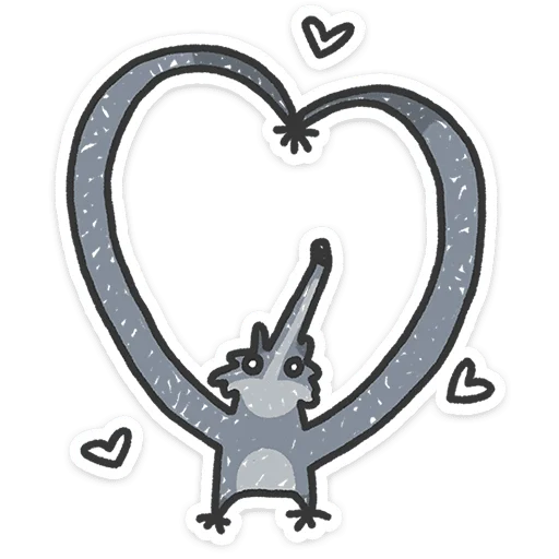 ❤️ Стикер «Спойлер - у Волчары теперь есть подружайка» для Telegram