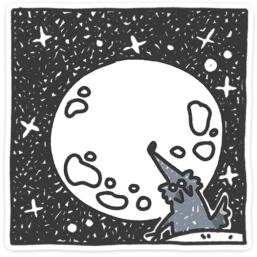 ⭐ Стикер «Спойлер - у Волчары теперь есть подружайка» для Telegram