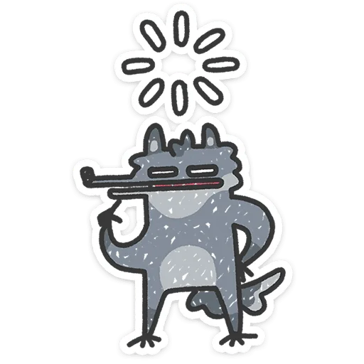 ⭐ Стикер «Спойлер - у Волчары теперь есть подружайка» для Telegram