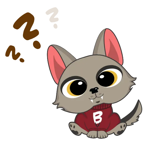 Стикерпак Wolfy (Вульфи) для Telegram