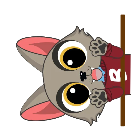 😝 Стикер «Wolfy (Вульфи)» для Telegram
