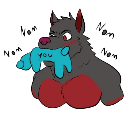 😜 Стикер «WolfyFlyffy» для Telegram