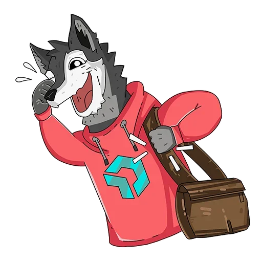 😟 Стикер «Wolfy» для Telegram