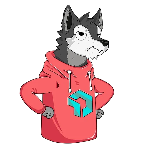 😕 Стикер «Wolfy» для Telegram