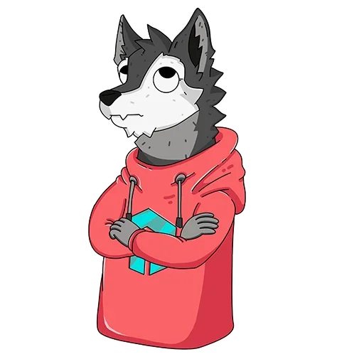 😕 Стикер «Wolfy» для Telegram