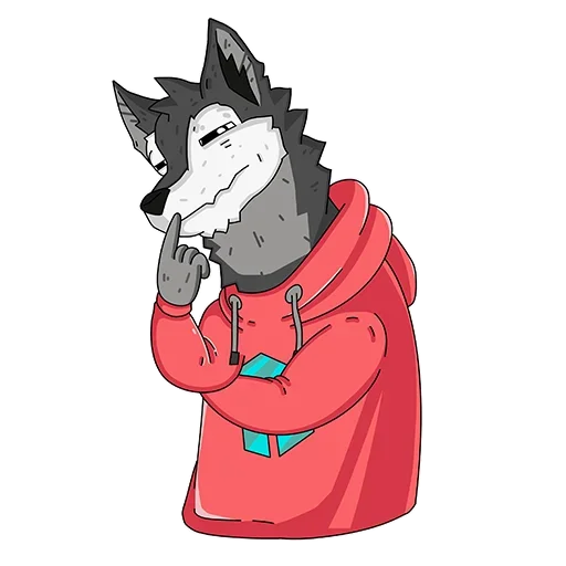 😕 Стикер «Wolfy» для Telegram