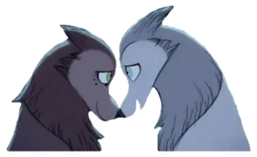 ❤ Стикер «Wolfwalkers» для Telegram