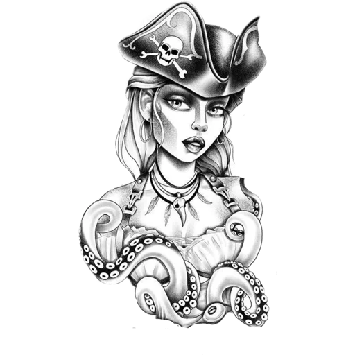 Стикерпак Women tattoos для Telegram