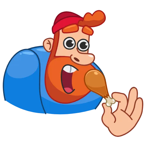 🍖 Стикер «Дровосек» для Telegram