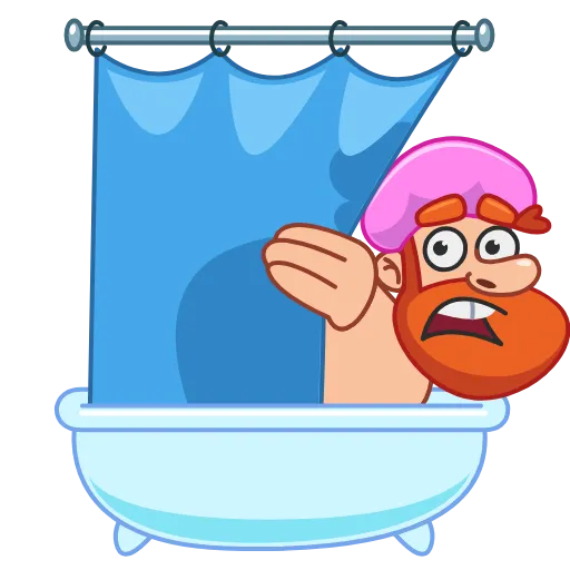 🛁 Стикер «Дровосек» для Telegram
