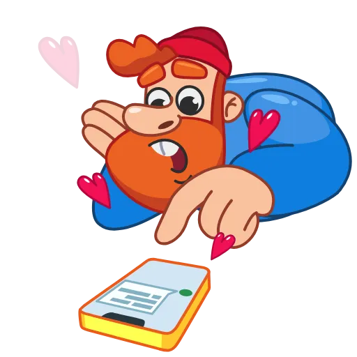 ❤️ Стикер «Дровосек» для Telegram