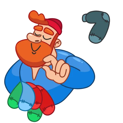 🧦 Стикер «Дровосек» для Telegram