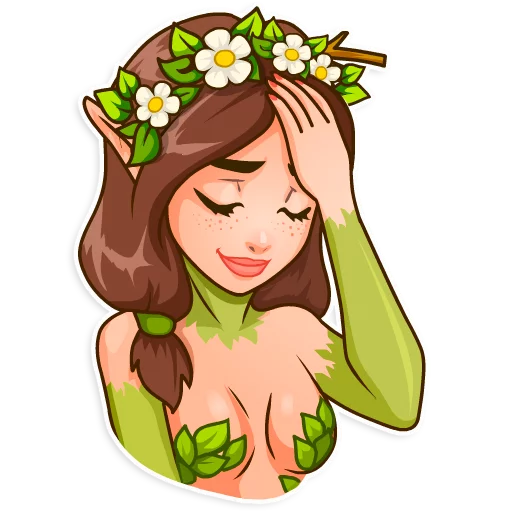 🤦 Стикер «Wood Nymph» для Telegram