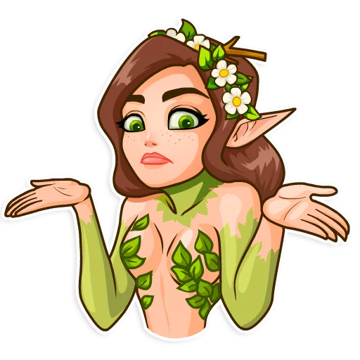 👀 Стикер «Wood Nymph» для Telegram