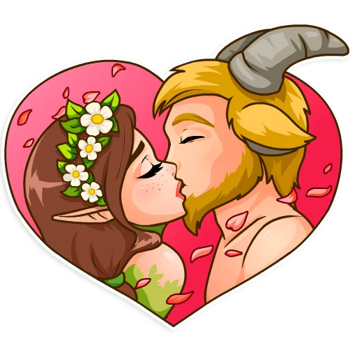 ❤ Стикер «Wood Nymph» для Telegram