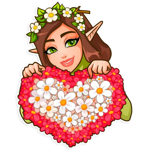 🌺 Стикер «Wood Nymph» для Telegram