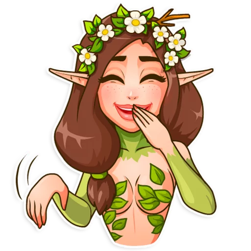 Стикерпак Wood Nymph для Telegram