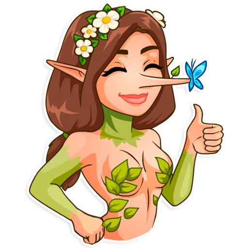 👍 Стикер «Wood Nymph» для Telegram
