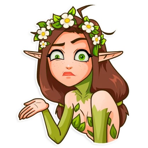 👀 Стикер «Wood Nymph» для Telegram