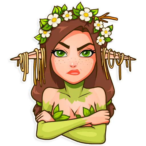 🤔 Стикер «Wood Nymph» для Telegram