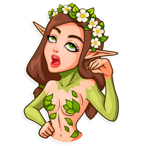 🙄 Стикер «Wood Nymph» для Telegram