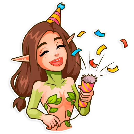 🎉 Стикер «Wood Nymph» для Telegram