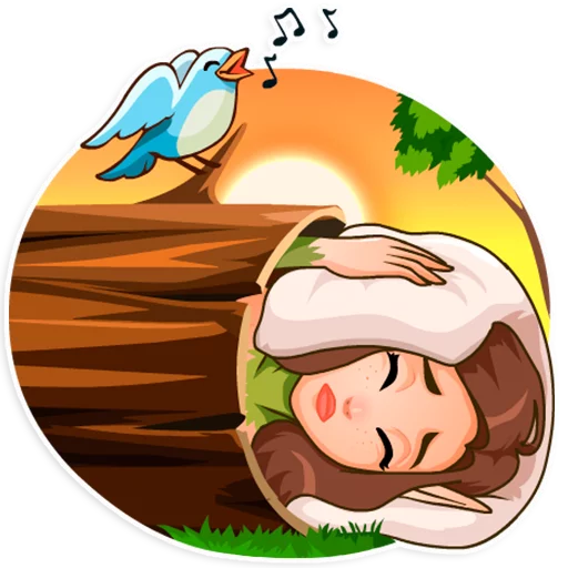😣 Стикер «Wood Nymph» для Telegram