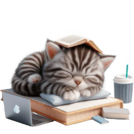 📜 Стикер «Котенок карьерист» для Telegram