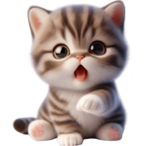 😬 Стикер «Котенок карьерист» для Telegram