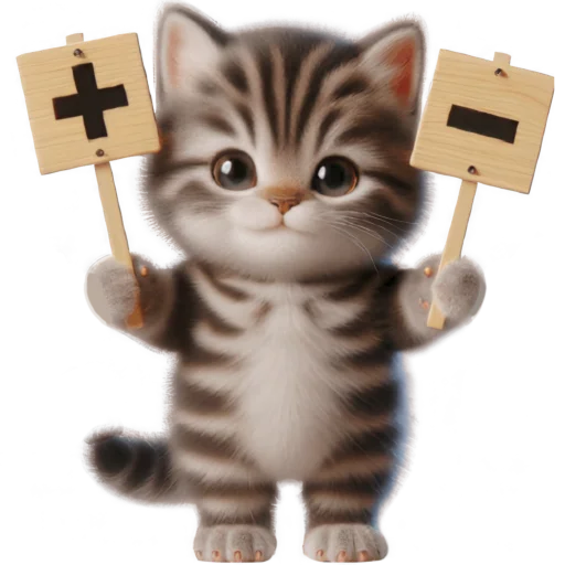 ✅ Стикер «Котенок карьерист» для Telegram