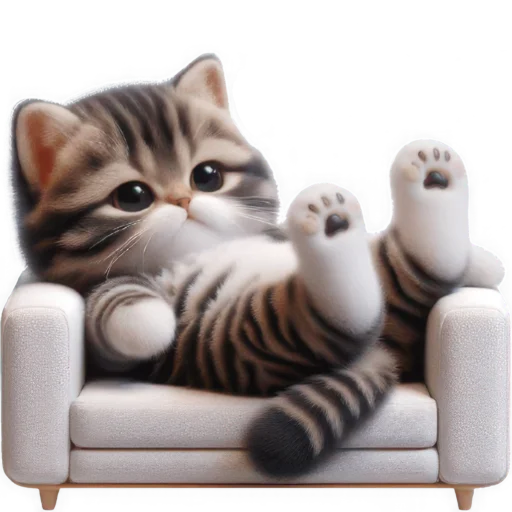 🫠 Стикер «Котенок карьерист» для Telegram