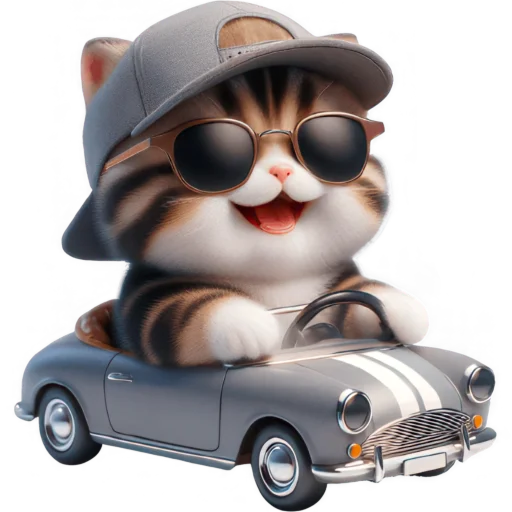 😎 Стикер «Котенок карьерист» для Telegram