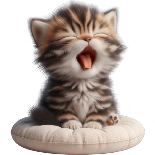 🥱 Стикер «Котенок карьерист» для Telegram