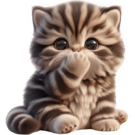 🫢 Стикер «Котенок карьерист» для Telegram