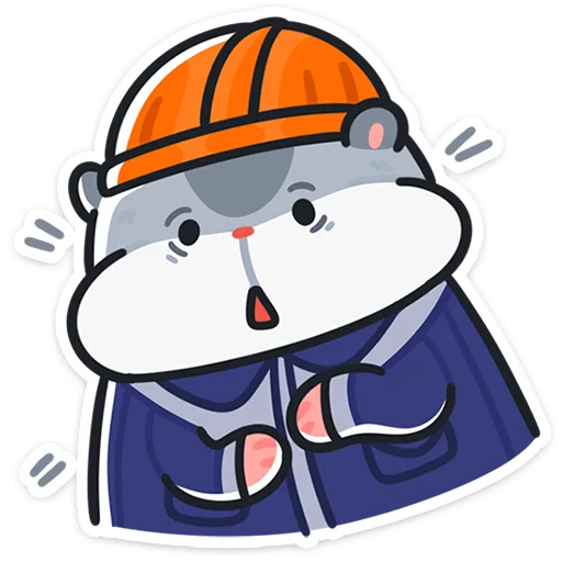 👷 Стикер «Толик-трудоголик» для Telegram