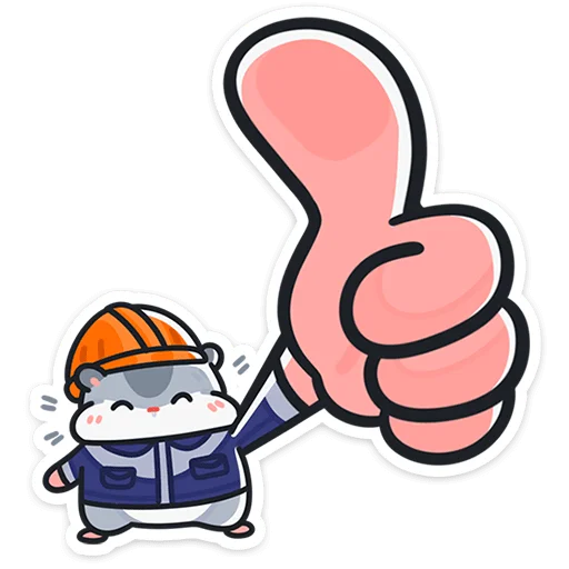 👷 Стикер «Толик-трудоголик» для Telegram