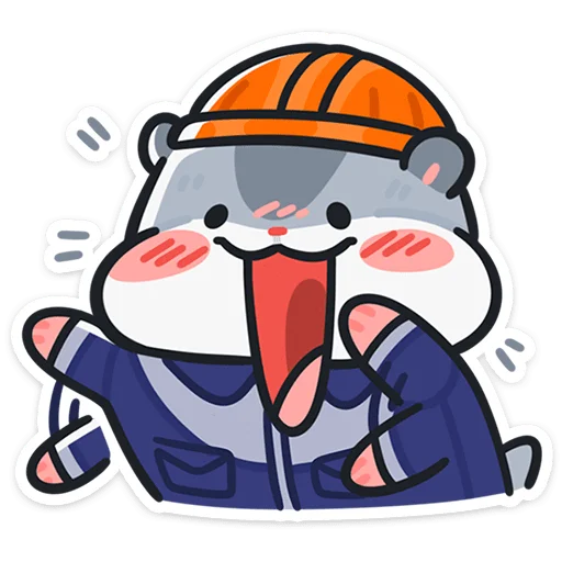 👷 Стикер «Толик-трудоголик» для Telegram