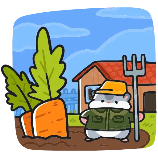 🥕 Эмодзи «Толик-трудоголик» для Telegram