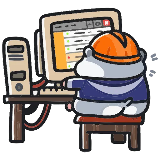 🖥 Эмодзи «Толик-трудоголик» для Telegram