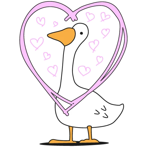 ❤️ Стикер «Work Goose» для Telegram