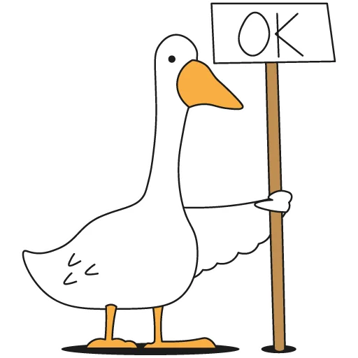 👌 Стикер «Work Goose» для Telegram