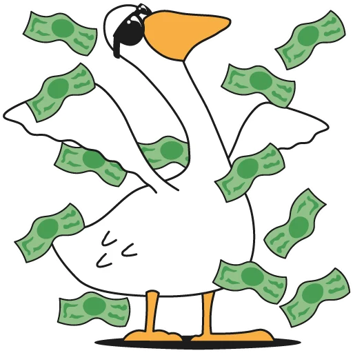 💵 Стикер «Work Goose» для Telegram